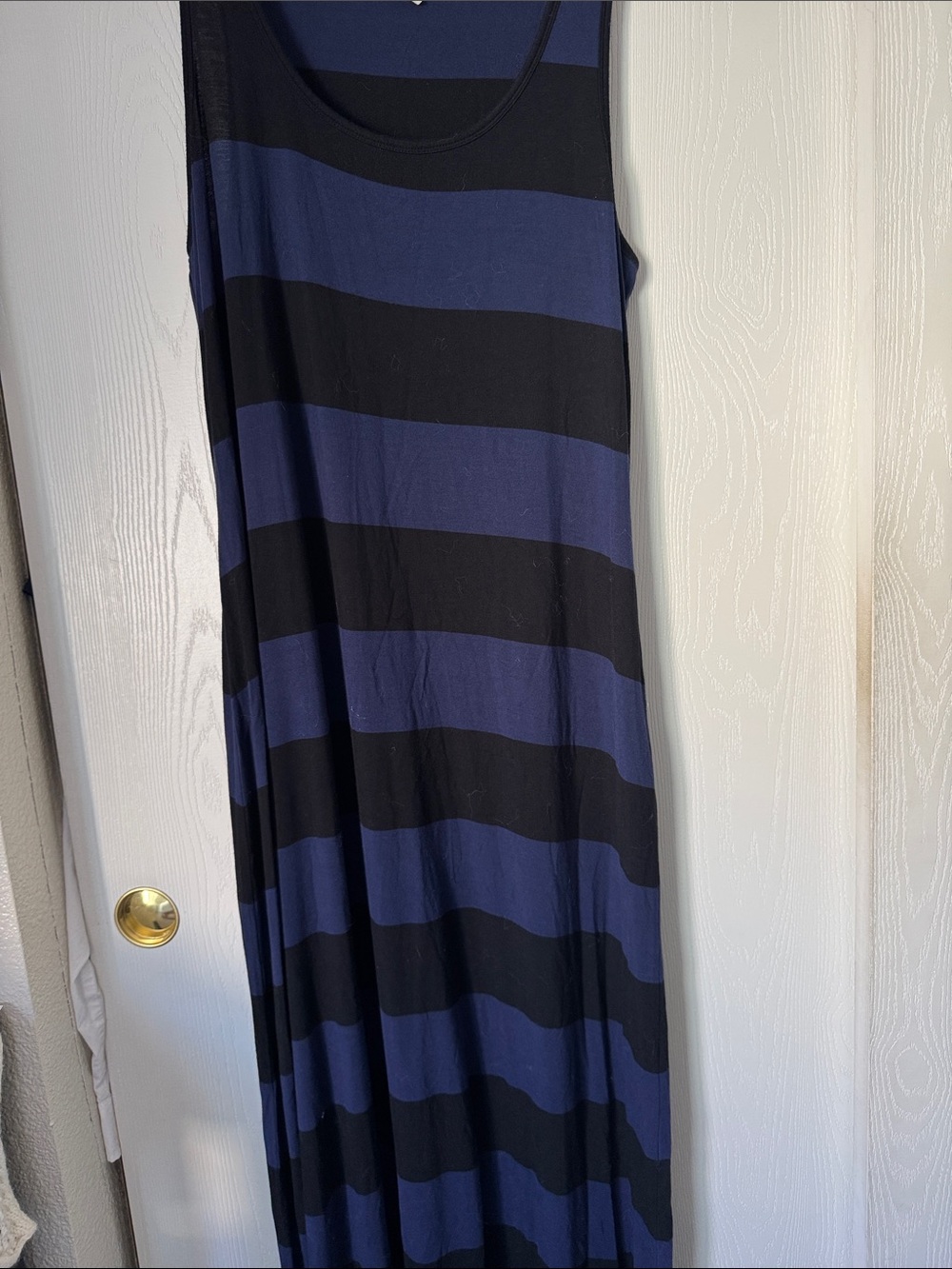 Old Navy Navy and Black Striped Maxi Tank Dress - Picture 3 of 3